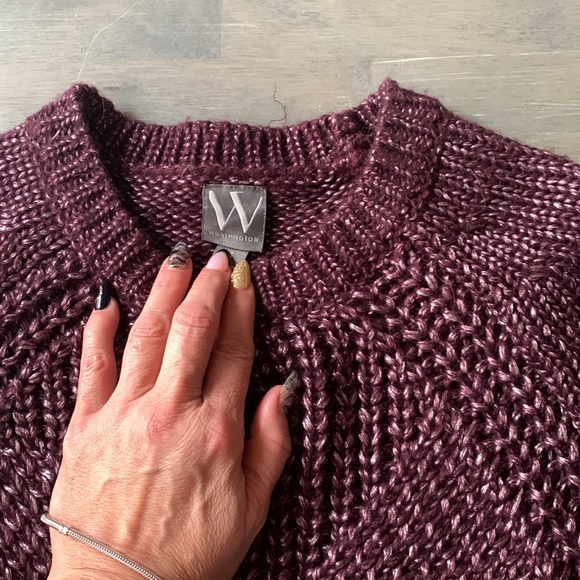 Worthington sweater size small darker purple - Picture 2 of 4